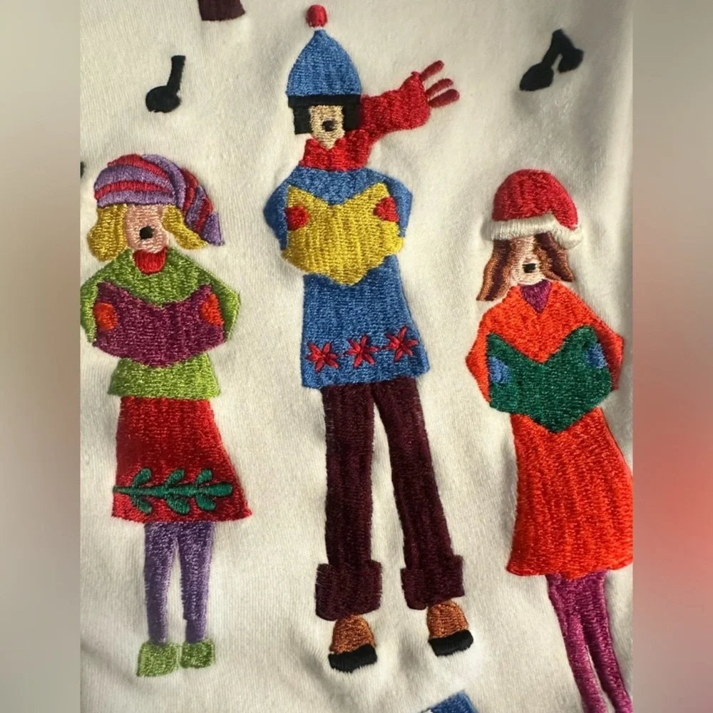 Michael Simon Holiday Embroidered Cardigan - Picture 11 of 13